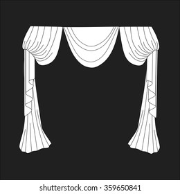 classic curtains . curtains . lambrequin