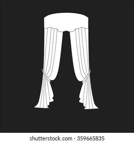 classic curtains. curtains. lambrequin