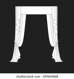 classic curtains. curtains. lambrequin