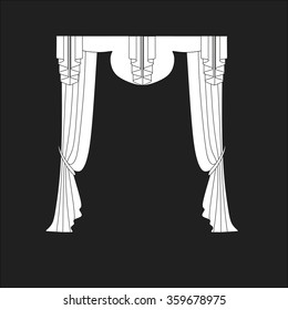 classic curtains . curtains . lambrequin