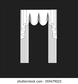 classic curtains . curtains . lambrequin