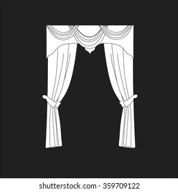 classic curtains . curtains . lambrequin