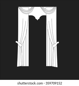 classic curtains . curtains . lambrequin