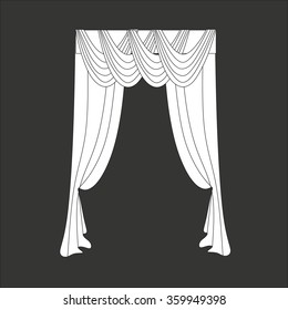 classic curtains . curtains . lambrequin