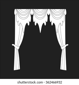 classic curtains . curtains . lambrequin