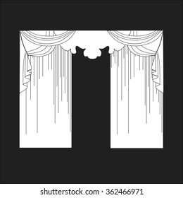 classic curtains . curtains . lambrequin