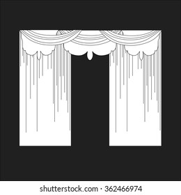 classic curtains . curtains . lambrequin