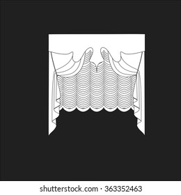 classic curtains . curtains . lambrequin