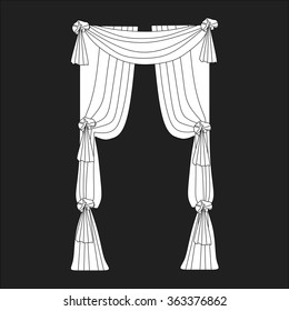 classic curtains . curtains . lambrequin