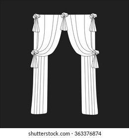 classic curtains . curtains . lambrequin