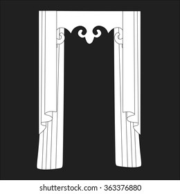 classic curtains . curtains . lambrequin