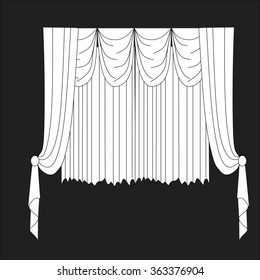 classic curtains . curtains . lambrequin