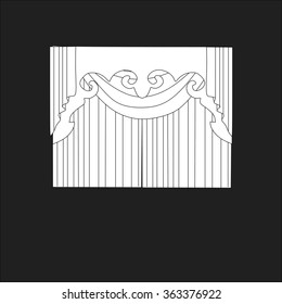 classic curtains . curtains . lambrequin