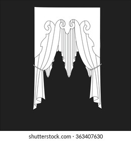 classic curtains . curtains . lambrequin