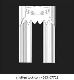 classic curtains . curtains . lambrequin