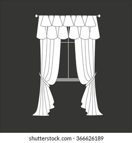 classic curtains . curtains . lambrequin