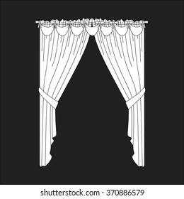 classic curtains . curtains . lambrequin