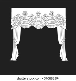 classic curtains . curtains . lambrequin