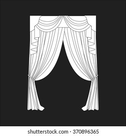 classic curtains . curtains . lambrequin