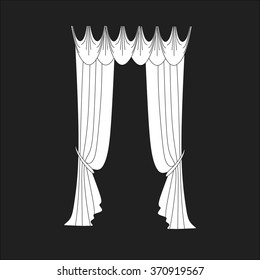 classic curtains . curtains . lambrequin