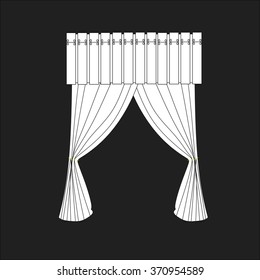 classic curtains . curtains . lambrequin