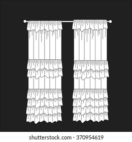 classic curtains . curtains . lambrequin