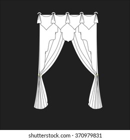classic curtains . curtains . lambrequin