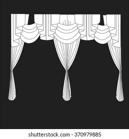 classic curtains . curtains . lambrequin