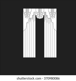 classic curtains . curtains . lambrequin
