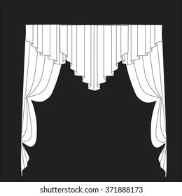 classic curtains . curtains . lambrequin