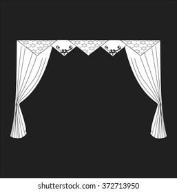 classic curtains . curtains . lambrequin