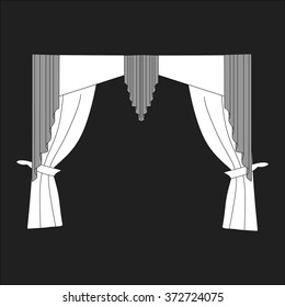 classic curtains . curtains . lambrequin