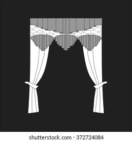 classic curtains . curtains . lambrequin