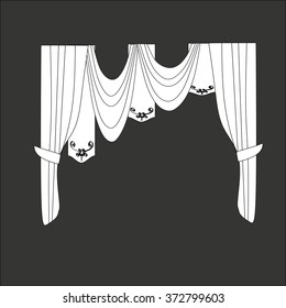 classic curtains . curtains . lambrequin