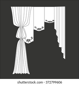 classic curtains . curtains . lambrequin