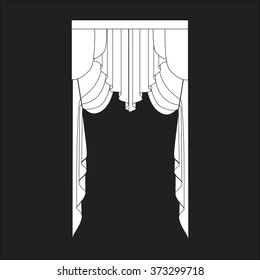 classic curtains . curtains . lambrequin