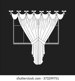 classic curtains . curtains . lambrequin