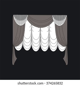 classic curtains . curtains . lambrequin