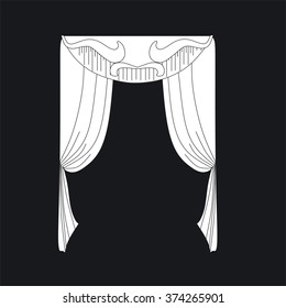 classic curtains . curtains . lambrequin