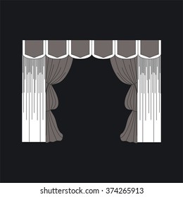 classic curtains . curtains . lambrequin