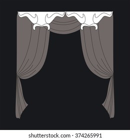 classic curtains . curtains . lambrequin