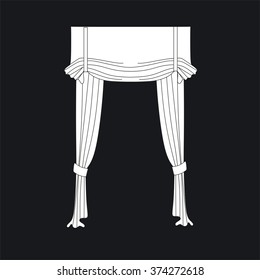 classic curtains . curtains . lambrequin