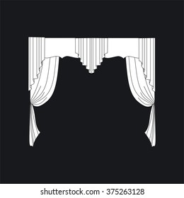 classic curtains . curtains . lambrequin
