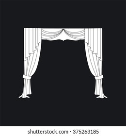 classic curtains . curtains . lambrequin