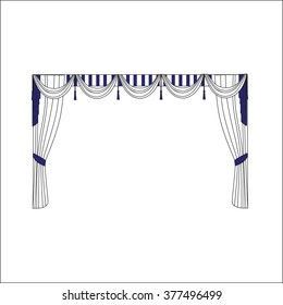 classic curtains . curtains . lambrequin