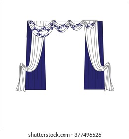 classic curtains . curtains . lambrequin