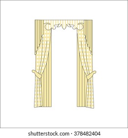 classic curtains . curtains . lambrequin