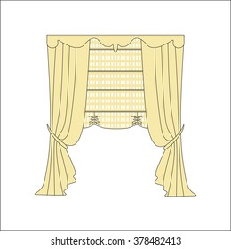 classic curtains . curtains . lambrequin