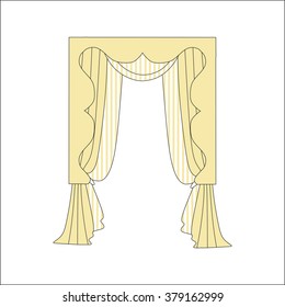 classic curtains . curtains . lambrequin
