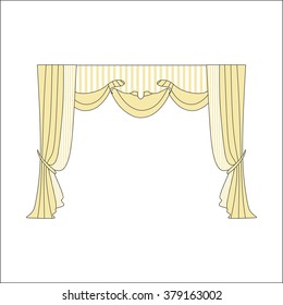 classic curtains . curtains . lambrequin